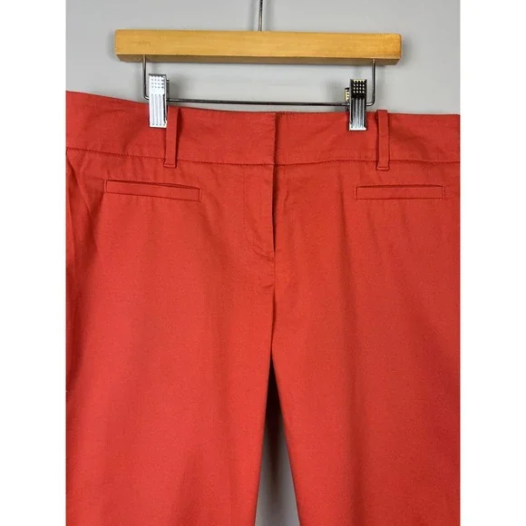 Ann Taylor "Devin Fit" Rust/Burnt Orange Spice cropped pants Sz. 4 - Picture 4 of 11